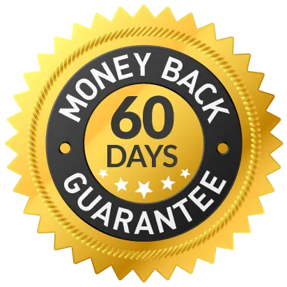 60-day money-back guarantee seal for Trim X natural supplement - risk-free purchase with full refund if unsatisfied