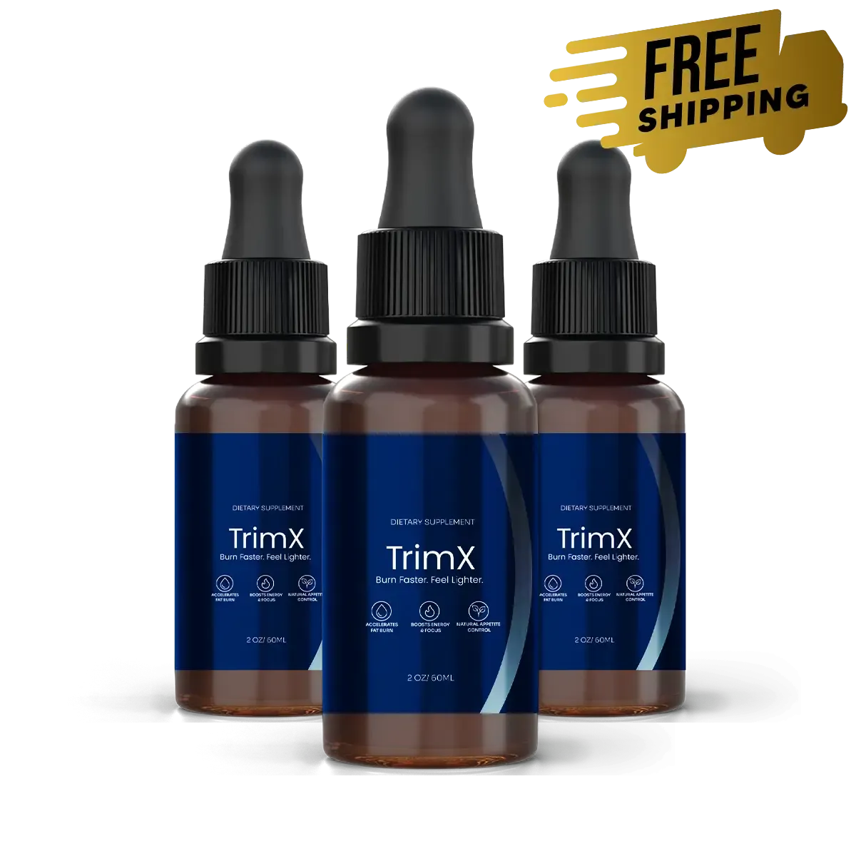 Trim X supplement 3-bottle great value package with free shipping - balanced option for natural weight management at affordable pricing